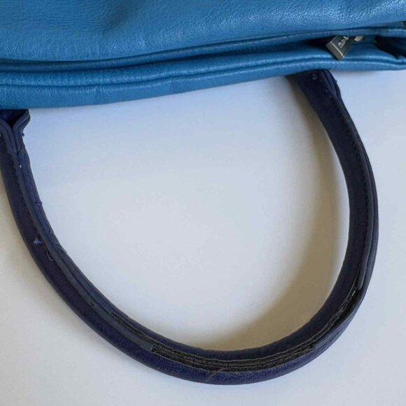 Pixie Mood Vegan Leather Handbag Teal and Dark Blue - Picture 12 of 16